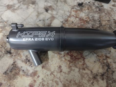 hipex efra  evo hd hard anodized exhaust pipe ma