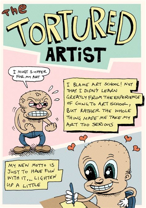 Anthony Woodward Comix Tortured Artist