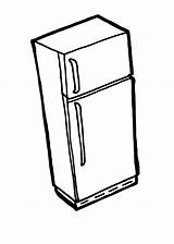 Clipart Refrigerator Printable Transparent Fridge Webstockreview Background Letters sketch template