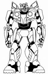 Bumblebee Coloring Pages Transformer Kids sketch template