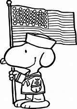Coloring July 4th Snoopy Happy Cartoon Flag Pages Patriotic Kids Wecoloringpage sketch template