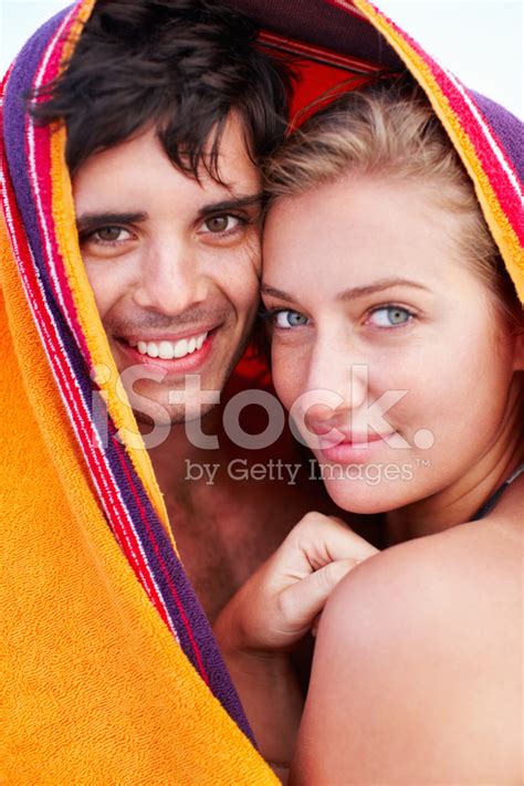 cute couple  towel stock photo royalty  freeimages