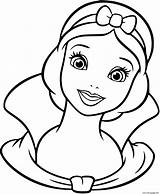 Snow Coloring Pages Princess Printable Print sketch template