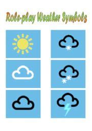 weather chart symbols  children clipart