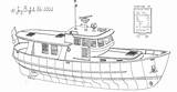 Plans Trawler Planing Hull sketch template