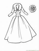 Dress Wedding Clothing Coloring Printable Pages Color Online Sheets Barbie Dresses Girls Entertainment Lady sketch template