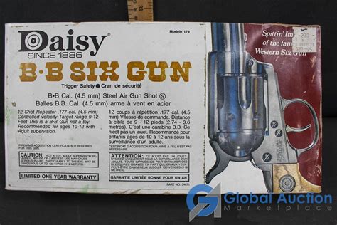 Daisy Bb Six Gun Model 179 Bb Cal 4 5mm Steel Air Gun Shot