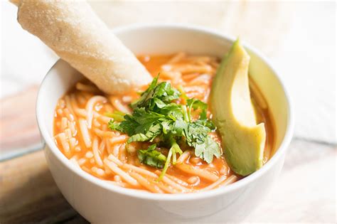 sopa de fideo mexican noodle soup thrift and spice