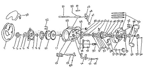 baitcasting reel parts diagram
