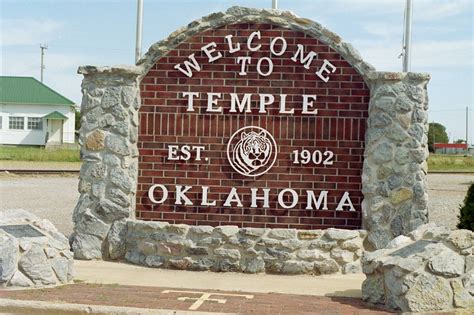Temple Ok Temple Welcome Sign Photo Picture Image