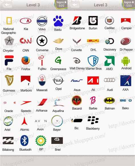 logo game answers pack