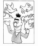Sesame Street Bert Ernie Coloring Pages Clipart Fun Kids Library sketch template