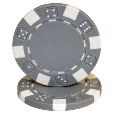 striped dice  blank poker chips gray clay composite  pack