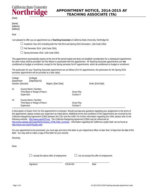18 job appointment letter examples pdf word examples