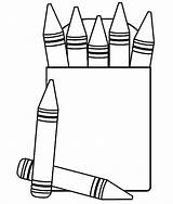 Crayon Clipart Blank Clip Crayons Library Easy Kid Cliparts sketch template