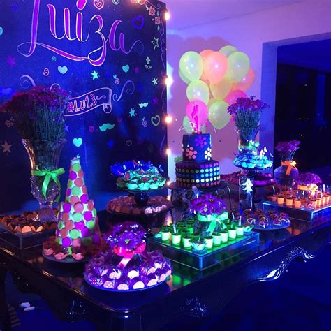 Imagem30 Neon Birthday Party Glow Birthday 13th Birthday Parties