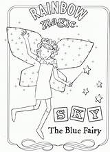 Magic Coloring Rainbow Pages Kids Magical Fairy Fairies Sheets Printable Books Adults Cartoons Blue Clip Disneycoloring Choose Board Popular sketch template