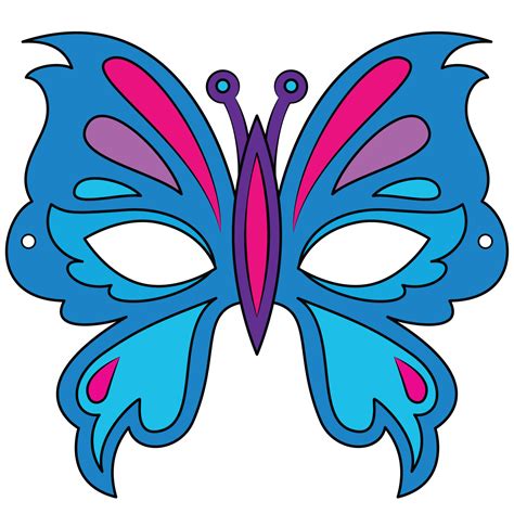 butterfly mask template  printable papercraft templates