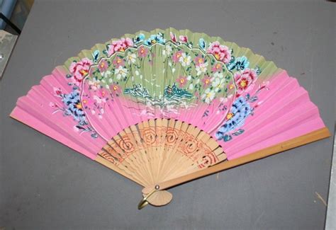 japanese fans vintage fan paper fan painted japan japanese fan