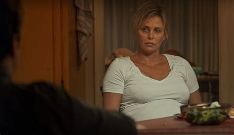 tully movie trailer charlize theron as a visibly
