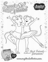 Coloring Ballerina Angelina Pages Printable Online Colouring Open Para Valentine Sweet Colorir Ballet Bailarina Do Heart Print Google Library Popular sketch template