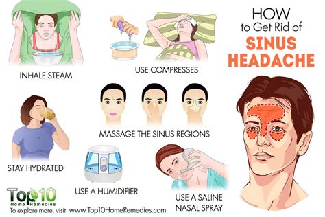 how to get rid of a sinus headache top 10 home remedies