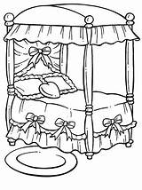 Cama Camas Huiskamer Princesas Infantiles Cristianas Kleurplaten Siete sketch template