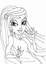 Coloring Monster High Pages Vondergeist Spectra Beautiful Cool Anycoloring Books Adult sketch template