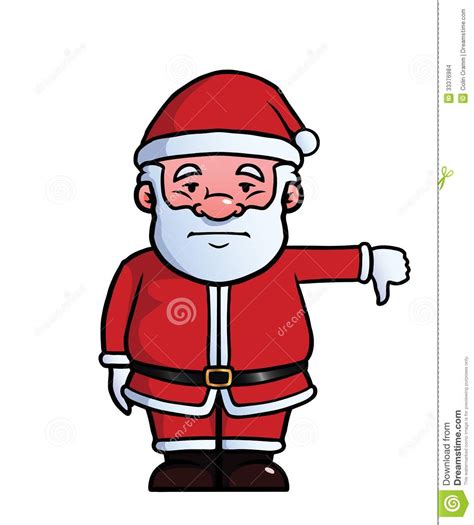 Santa Claus Giving Thumbs Down Stock Images Image 33376984