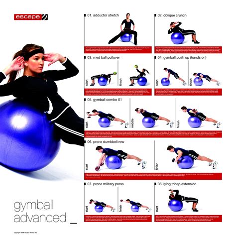 gymball advanced ball exercises advanced workout exercise