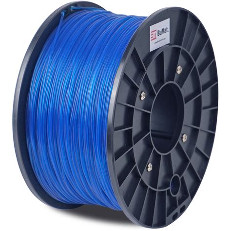 bumat mm translucent pla filament kg blue dbumplatb bh