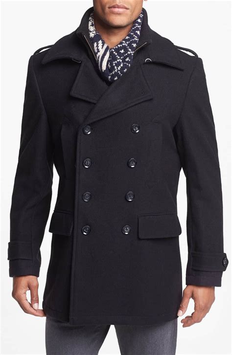 zoom image  double breasted pea coat double breasted coat mens coats jackets