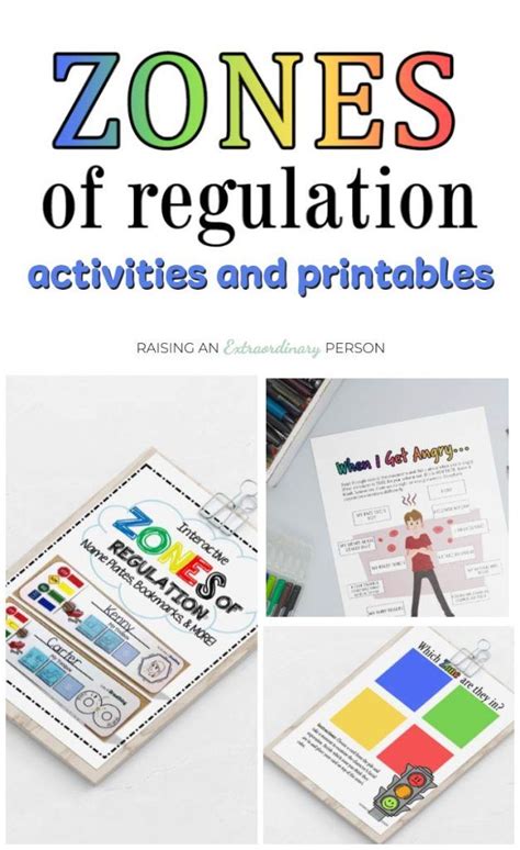 zones  regulation strategies printable    regulation