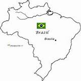 Colorare Brasile Mappa Cartina Bandiere Spagna Bandiera sketch template