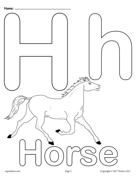 uppercase  lowercase letter hh coloring page letter  coloring pages