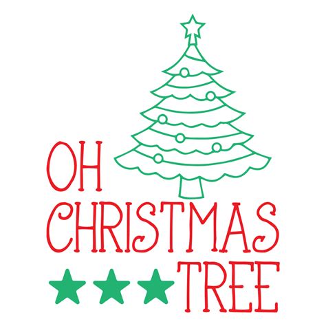 Oh Christmas Tree Svg Svg Eps Png Dxf Cut Files For Cricut And