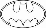 Batman Logo Coloring Outline Pages Small Wecoloringpage sketch template