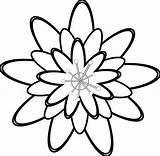 Bunga Hitam Putih Gambar Mawar Buah Clipart Flower Clip Line Templates Clipartbest Cliparts Pink sketch template