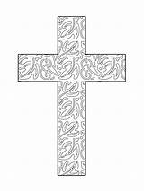 Cross Coloring Pages Printable Abstract Colouring Easter Choose Board sketch template