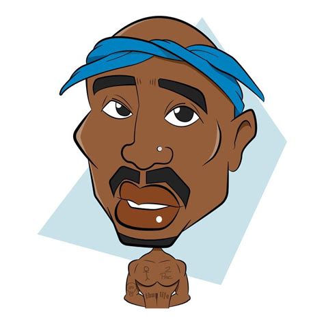 tupac shakur caricatura caricature tupac shakur tupacshakur rap rapper singer sing