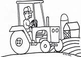 Tractor Coloring Pages Drawing John Kids Drawings Truck Print Deere Easy Printable Outline Color Line Tractors Cliparts Colouring Trailer Clipart sketch template