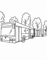 Netart Buses Bellows Folding sketch template