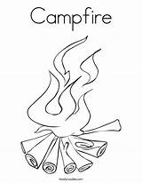 Fire Coloring Worksheet Campfire Pages Logs Printable There Flames Print Books Rocks Noodle Color Book Worksheets Minerals Twisty Prevention Cursive sketch template