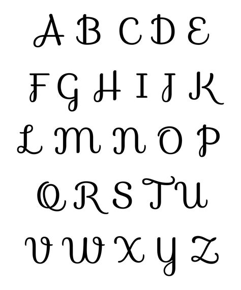 font styles alphabet    printables printablee