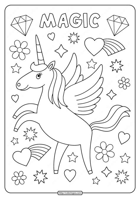 printables unicorn coloring pages  unicorn coloring pages