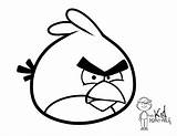 Angry Birds Coloring Red Bird Pages Colouring Printable Drawing Getdrawings Terence Library Clipart Getcolorings Print Popular sketch template