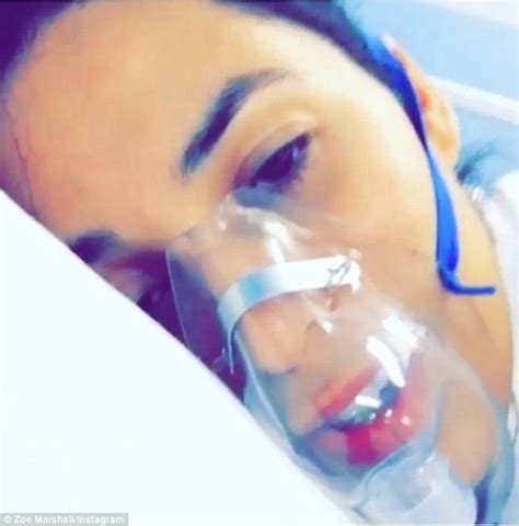 Zoe Marshall Shares Video Of Herself With An Oxygen Mask On In Hospital