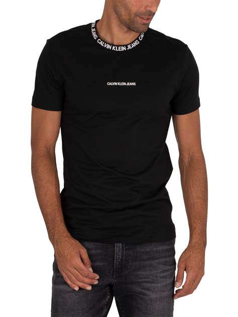 Calvin Klein Jeans Men S Institutional Collar T Shirt