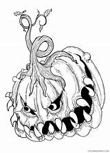 Scary Coloring Pages Coloring4free Pumpkin Related Posts sketch template