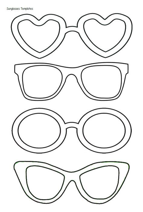 images   printable heart shaped glasses sun